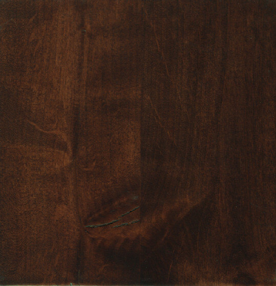 Dark Mahogany on Knotty Alder
